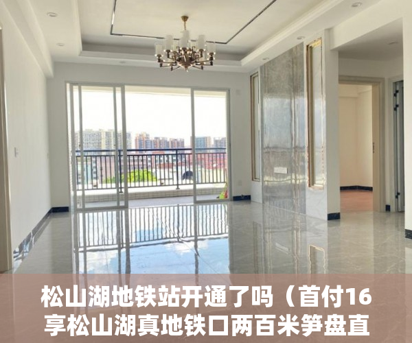 松山湖地铁站开通了吗（首付16享松山湖真地铁口两百米笋盘直通深圳北站 ）买小产权房子多久能交房，