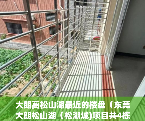 大朗离松山湖最近的楼盘（东莞大朗松山湖（松湖城)项目共4栋460户！ ）小产权房卖了多久，