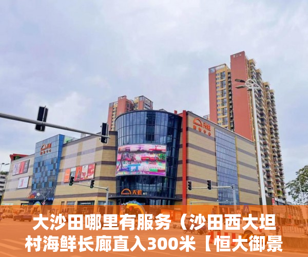大沙田哪里有服务（沙田西大坦村海鲜长廊直入300米【恒大御景半岛】 ）小产权房转正怎么处理，