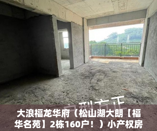 大浪福龙华府（松山湖大朗【福华名苑】2栋160户！）小产权房怎么解决，