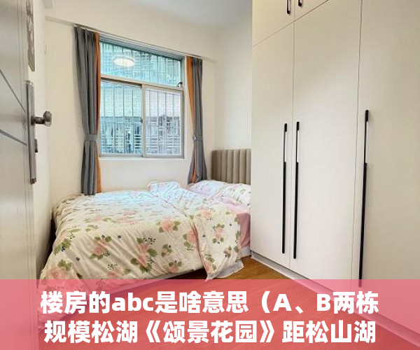 楼房的abc是啥意思（A、B两栋规模松湖《颂景花园》距松山湖500米,楼层任挑任 ）小产权房年限是多久，
