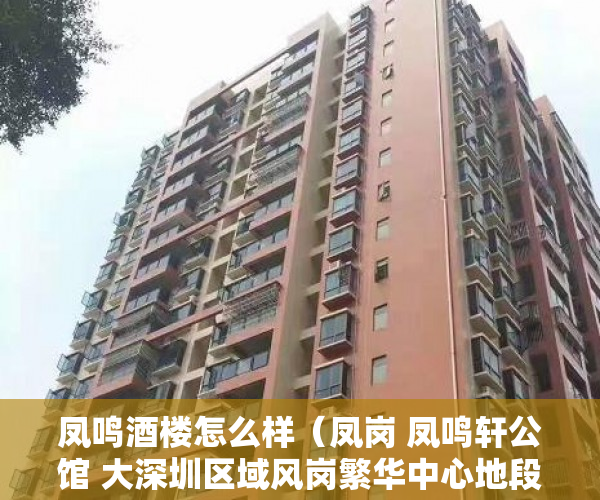 凤鸣酒楼怎么样（凤岗 凤鸣轩公馆 大深圳区域风岗繁华中心地段唯一多栋规 ）深圳小产权房转正后多久可以买，