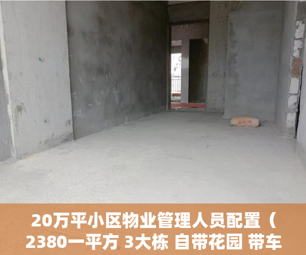 20万平小区物业管理人员配置（2380一平方 3大栋 自带花园 带车库 带小区 3大栋 3大栋  ）小产权房产权到期续期可以续多久，