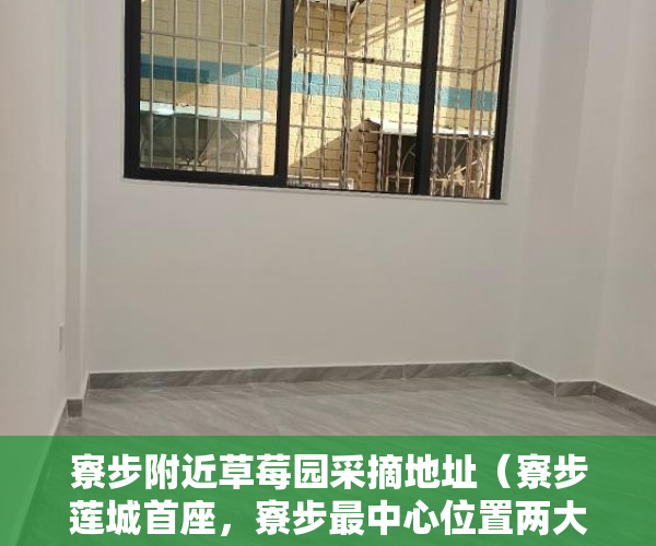 寮步附近草莓园采摘地址（寮步莲城首座，寮步最中心位置两大栋封闭式管理 ）小产权房怎么办，
