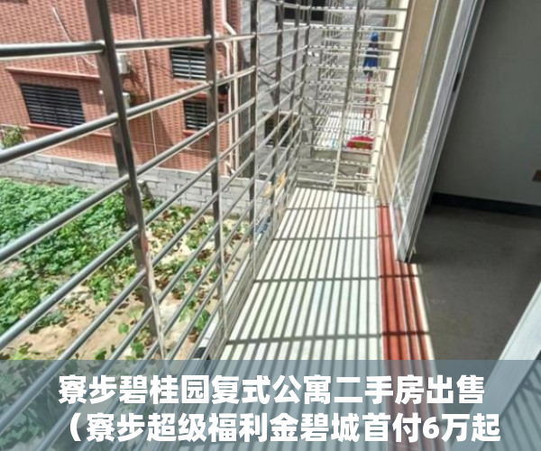 寮步碧桂园复式公寓二手房出售（寮步超级福利金碧城首付6万起拎包入住无条件分期8年 ）小产权公证处房产公证要多久，