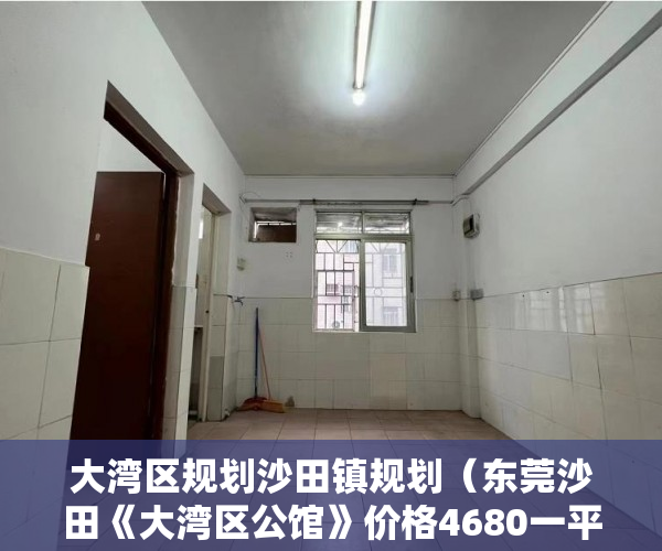大湾区规划沙田镇规划（东莞沙田《大湾区公馆》价格4680一平方翻倍在即！ ）太原小产权房怎么拆，