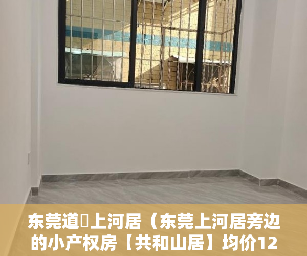 东莞道滘上河居（东莞上河居旁边的小产权房【共和山居】均价12000一平方 ）小产权房的居住年限是多久，