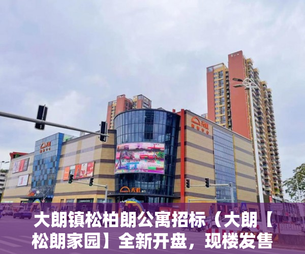 大朗镇松柏朗公寓招标（大朗【松朗家园】全新开盘，现楼发售）东莞企石的小产权房怎么办，