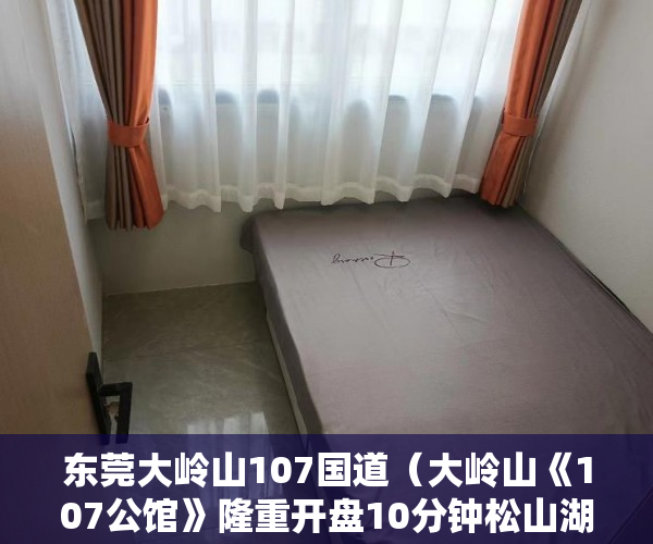 东莞大岭山107国道（大岭山《107公馆》隆重开盘10分钟松山湖告别巷子里 ）开发商大产权办了小产权多久办下来，