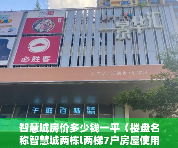 智慧城房价多少钱一平（楼盘名称智慧城两栋l两梯7户房屋使用权 土地证跟报建手 ）小产权多久办证，