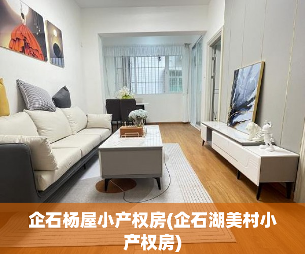 企石杨屋小产权房(企石湖美村小产权房)