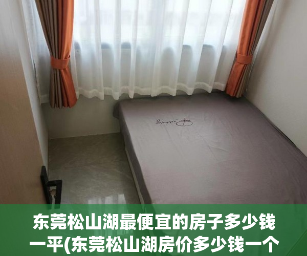 东莞松山湖最便宜的房子多少钱一平(东莞松山湖房价多少钱一个平方) 东莞松山湖最便宜的房子多少钱一平(东莞松山湖房价多少钱一个平方)