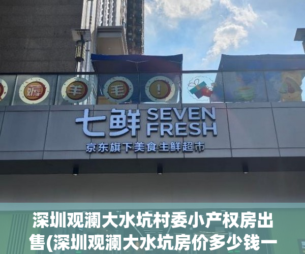 深圳观澜大水坑村委小产权房出售(深圳观澜大水坑房价多少钱一平方)