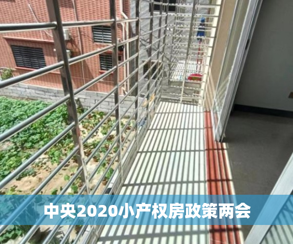 中央2020小产权房政策两会 中央2020小产权房政策两会