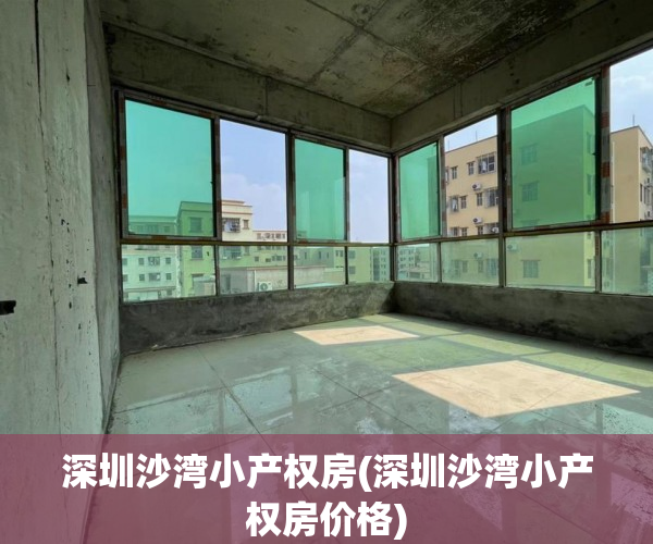 深圳沙湾小产权房(深圳沙湾小产权房价格) 深圳沙湾小产权房(深圳沙湾小产权房价格)