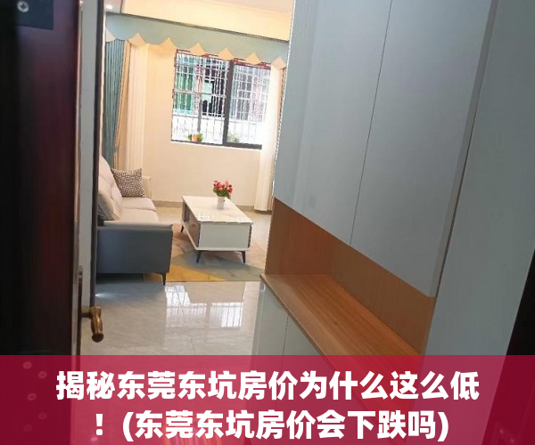 揭秘东莞东坑房价为什么这么低！(东莞东坑房价会下跌吗)