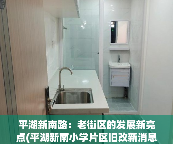 平湖新南路：老街区的发展新亮点(平湖新南小学片区旧改新消息)