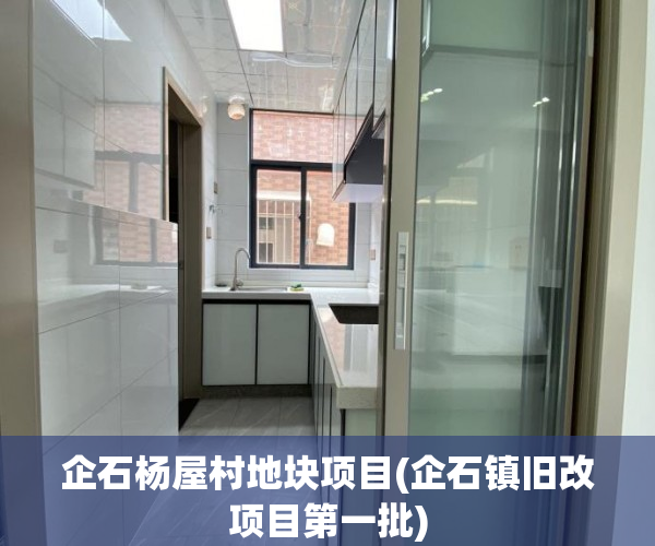 企石杨屋村地块项目(企石镇旧改项目第一批) 企石杨屋村地块项目(企石镇旧改项目第一批)