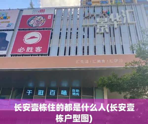 长安壹栋住的都是什么人(长安壹栋户型图) 长安壹栋住的都是什么人(长安壹栋户型图)