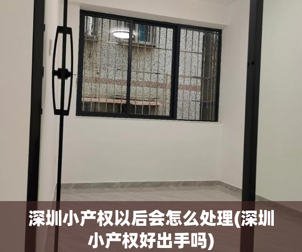 深圳小产权以后会怎么处理(深圳小产权好出手吗) 深圳小产权以后会怎么处理(深圳小产权好出手吗)