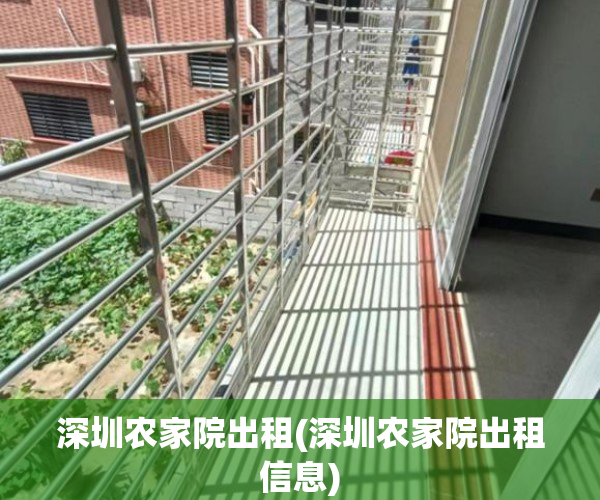 深圳农家院出租(深圳农家院出租信息)