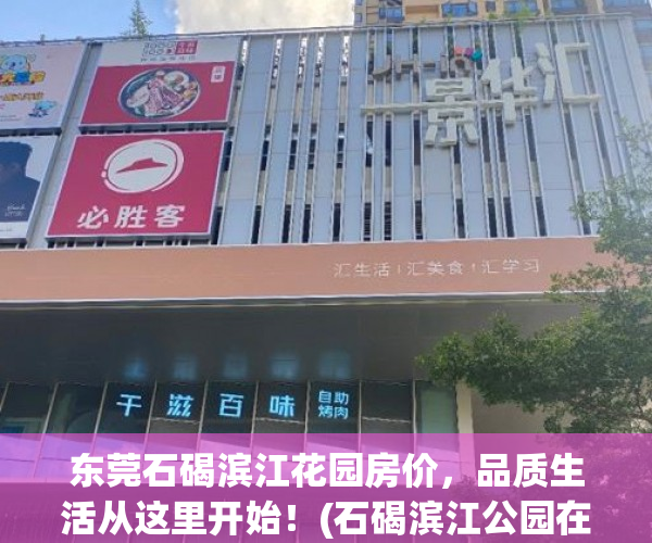 东莞石碣滨江花园房价，品质生活从这里开始！(石碣滨江公园在哪里)