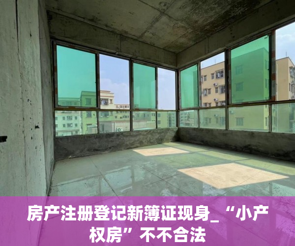 房产注册登记新簿证现身_“小产权房”不不合法