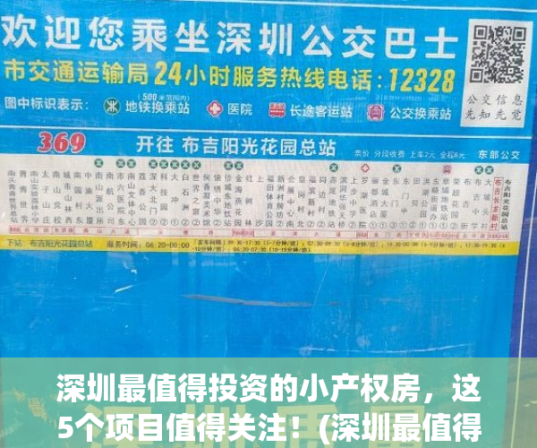深圳最值得投资的小产权房，这5个项目值得关注！(深圳最值得投资的小产权房,这5个项目值得关注吗)