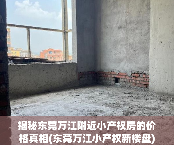 揭秘东莞万江附近小产权房的价格真相(东莞万江小产权新楼盘)