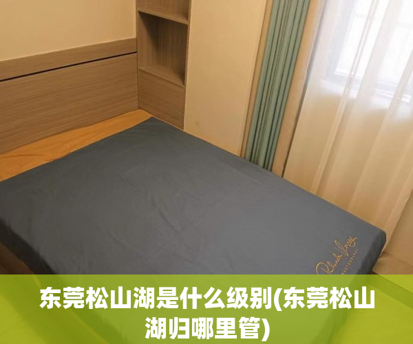 东莞松山湖是什么级别(东莞松山湖归哪里管)