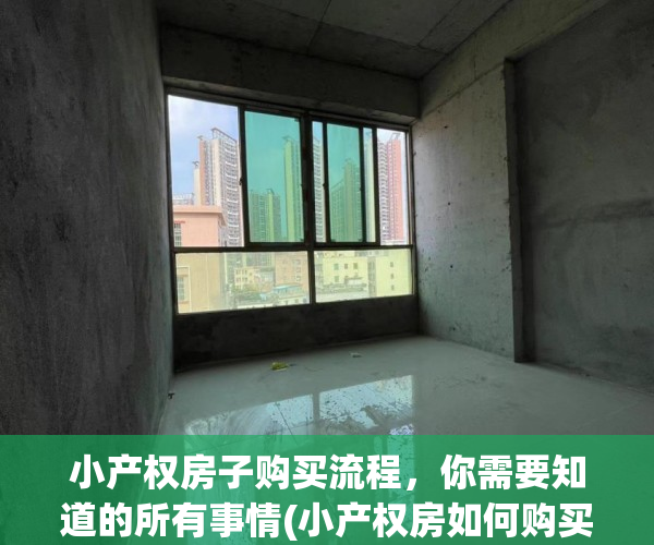 小产权房子购买流程，你需要知道的所有事情(小产权房如何购买)