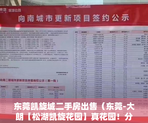 东莞凯旋城二手房出售（东莞-大朗【松湖凯旋花园】真花园！分期长！华为旁！ ）小产权房房东随意停水停电怎么办，