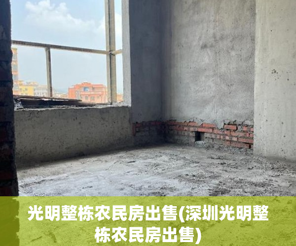 光明整栋农民房出售(深圳光明整栋农民房出售)