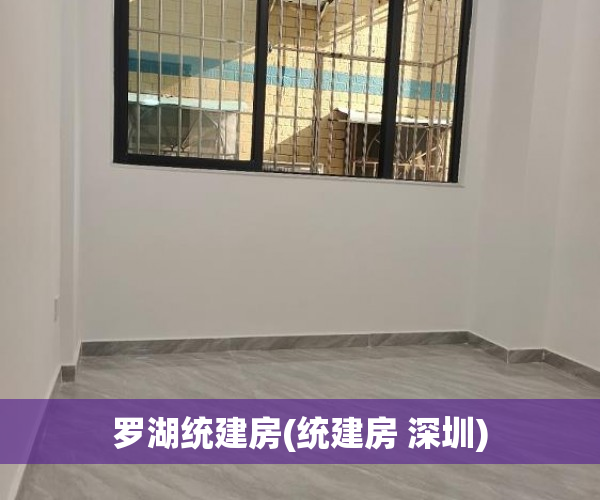罗湖统建房(统建房 深圳) 罗湖统建房(统建房 深圳)