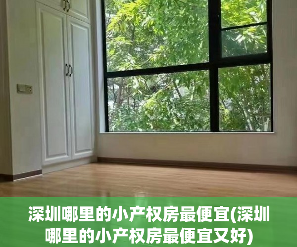 深圳哪里的小产权房最便宜(深圳哪里的小产权房最便宜又好) 深圳哪里的小产权房最便宜(深圳哪里的小产权房最便宜又好)