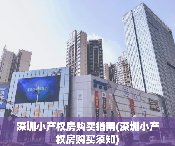 深圳小产权房购买指南(深圳小产权房购买须知)