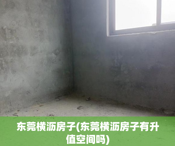 东莞横沥房子(东莞横沥房子有升值空间吗) 东莞横沥房子(东莞横沥房子有升值空间吗)