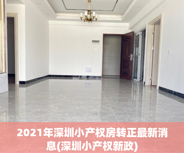 2021年深圳小产权房转正最新消息(深圳小产权新政)