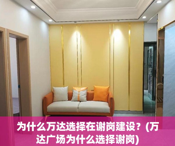 为什么万达选择在谢岗建设？(万达广场为什么选择谢岗)