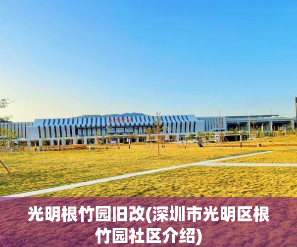 光明根竹园旧改(深圳市光明区根竹园社区介绍)