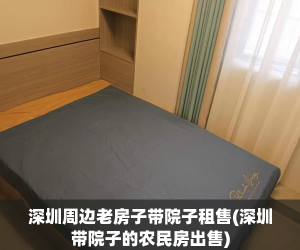 深圳周边老房子带院子租售(深圳带院子的农民房出售)
