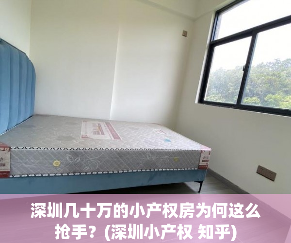 深圳几十万的小产权房为何这么抢手？(深圳小产权 知乎)