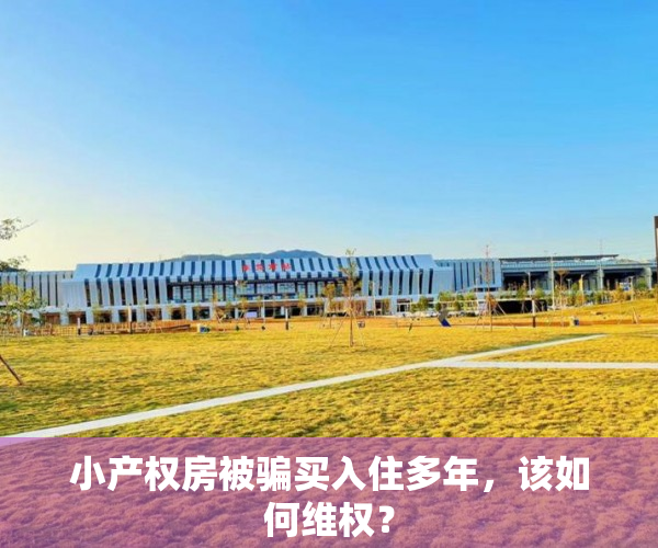 小产权房被骗买入住多年，该如何维权？