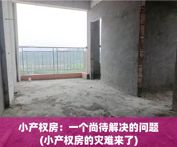 小产权房：一个尚待解决的问题(小产权房的灾难来了)