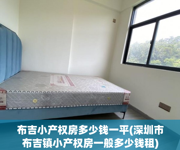 布吉小产权房多少钱一平(深圳市布吉镇小产权房一般多少钱租)