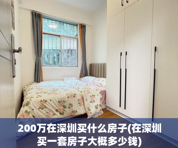 200万在深圳买什么房子(在深圳买一套房子大概多少钱)