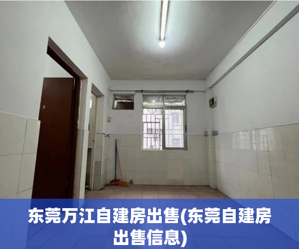 东莞万江自建房出售(东莞自建房出售信息) 东莞万江自建房出售(东莞自建房出售信息)