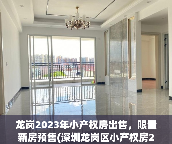 龙岗2023年小产权房出售，限量新房预售(深圳龙岗区小产权房2020新盘)