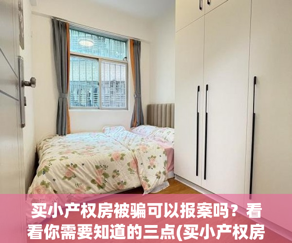 买小产权房被骗可以报案吗？看看你需要知道的三点(买小产权房子被骗)