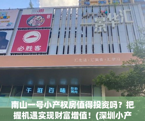南山一号小产权房值得投资吗？把握机遇实现财富增值！(深圳小产权南山壹号怎么样)